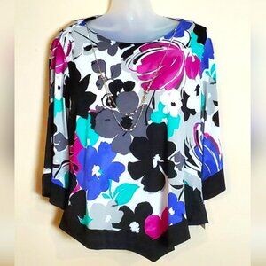 Alfred Dunner Tunic Blouse NWT 1X